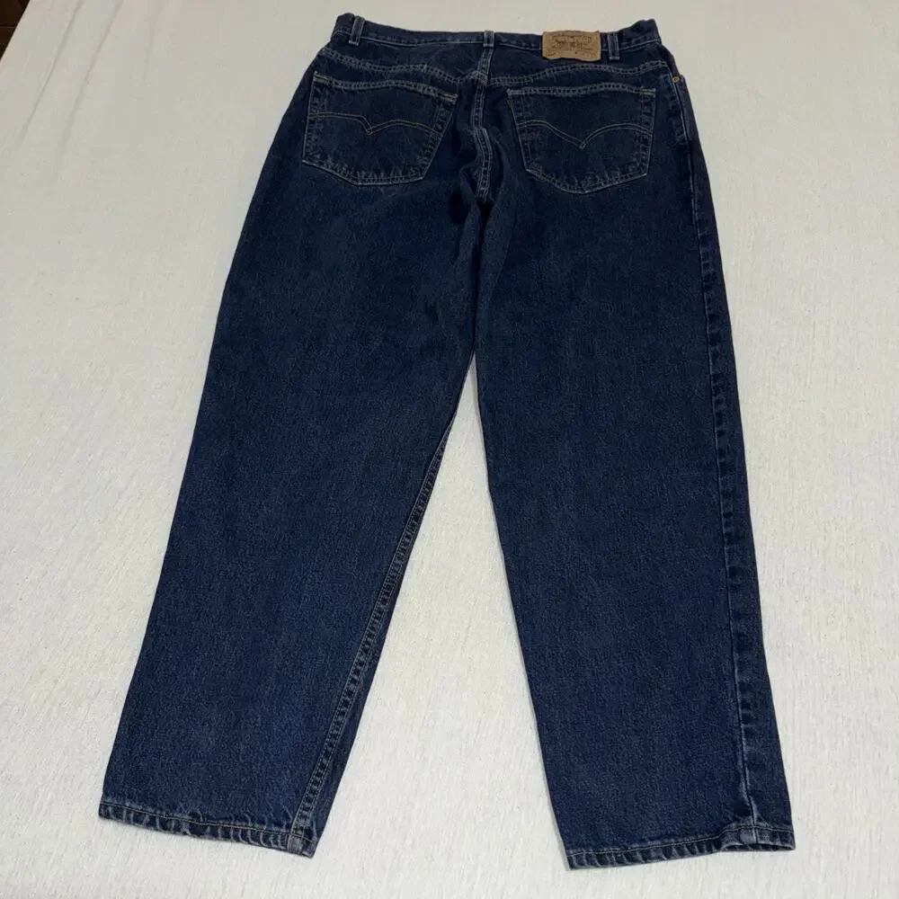 Vtg 90s Levi's 560 Loose Fit Tapered Leg Jeans Men 38x30 Blue Made in USA EUC